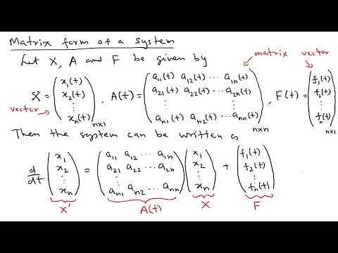 Eigenvector Method to Solve a System of ODEs | Differential Equation | Lecture 32