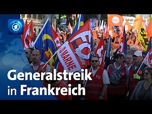 Generalstreik in Frankreich: Hunderttausende protestieren gegen Sparmaßnahmen