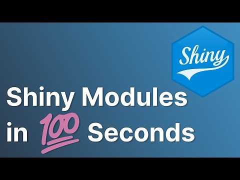 Shiny Modules in 100 Seconds