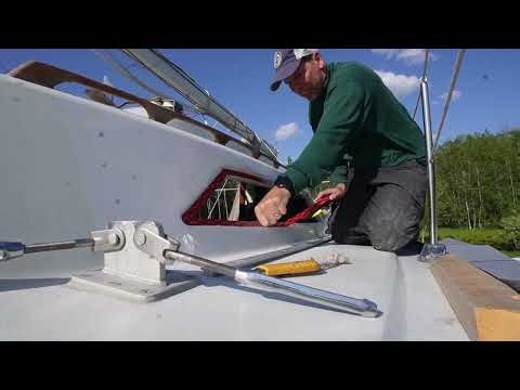Episode 5 Installing the plexiglass window on my 40 year old sailboat.