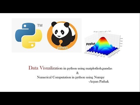 data visualization in python using matplotlib, pandas and numpy