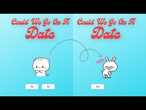 How To Make A Website To Ask Someone Out Using HTML CSS And JavaScript