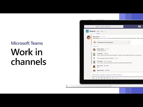 How to work in channels in Microsoft Teams