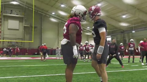 Alabama football official practice footage: CFP Wednesday