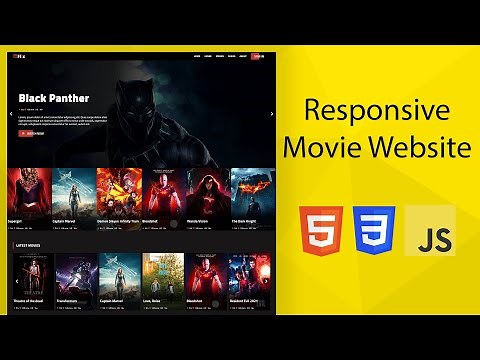 How To Create Responsive Movie Website Using HTML CSS And jQuery