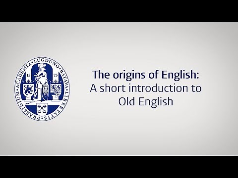 The origins of English: A short introduction to Old English