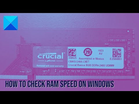 How to check RAM speed on Windows 11/10