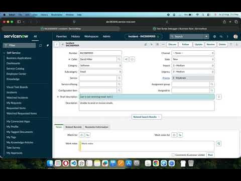 Script Debugger Tutorial ServiceNow