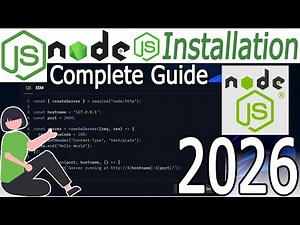 How to Install NodeJS on Windows 10/11 [ 2026 Update ] JavaScript Nodejs Programming Tutorial