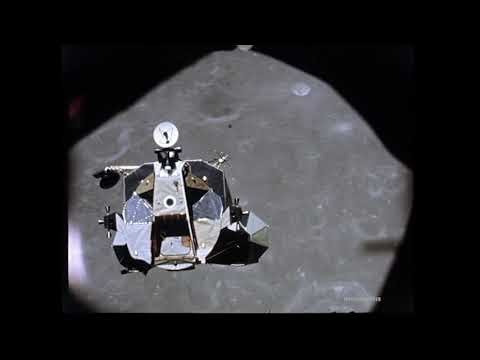 Apollo 17 Lunar Module Launch from the Moon 🚀🌕 Rare 16mm Rendezvous Footage Upscaled! #space #nasa