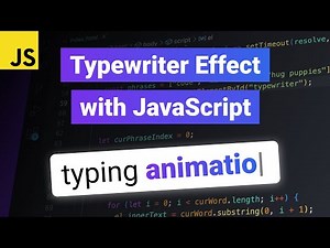 Super Easy Typewriter Animation With JavaScript