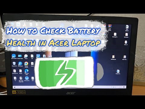 How to Check Battery Health in Acer Laptop