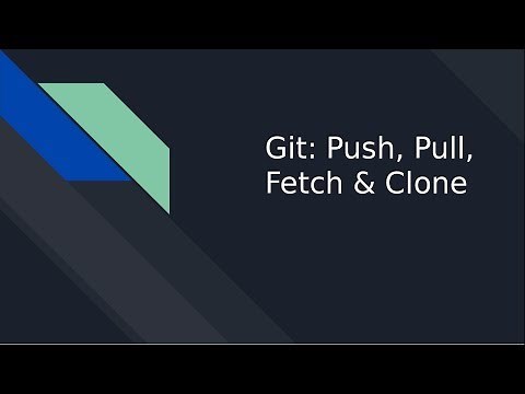 Git: Push, Pull, Fetch, Clone (with live demo)