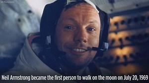On July 20, 1969, astronaut Neil Armstrong stepped down from Apollo 11's lunar module onto the surface of the moon, the first human in history to do so. http://abc7.la/29VgYf1 | ABC7