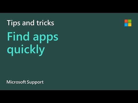 Find apps fast in Windows 10 | Microsoft