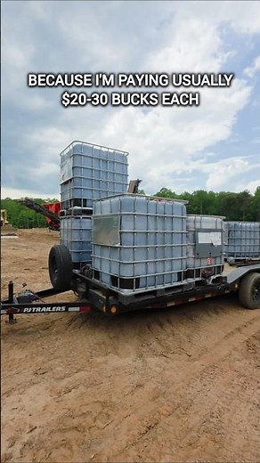 IBC totes make great firewood storage!