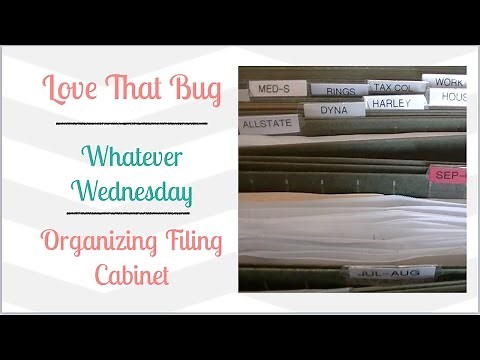 Organizing Filing Cabinet
