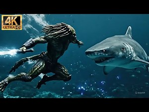 Predator vs Giant Shark – Epic Ocean Monster Battle | Alien Hunter Saves the Ship