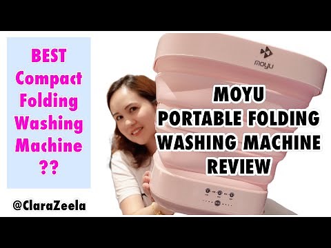 Moyu Portable Folding Washing Machine Review & How It Works !! | Best Small Compact Washing Machine