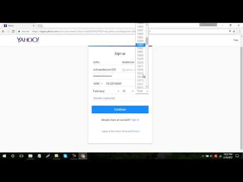 How to create a yahoo email account