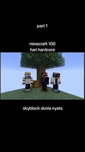 Minecraft 100 Hari Skyblock — Part 1: Dunia Nyata