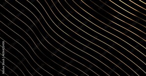 curved golden lines abstract motion. golden line elements. Realistic luxury paper cut style motion graphics loop animation. featuring abstract golden lines 4k motion