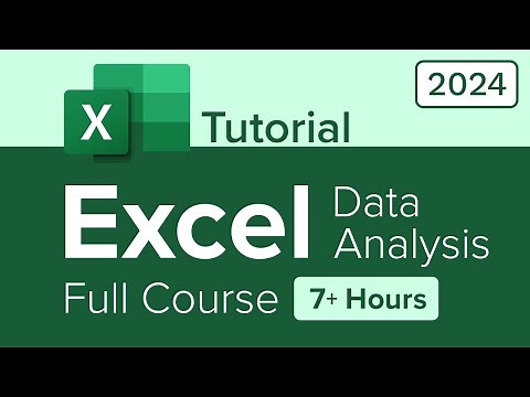 Excel Data Analysis Full Course Tutorial (7+ Hours)