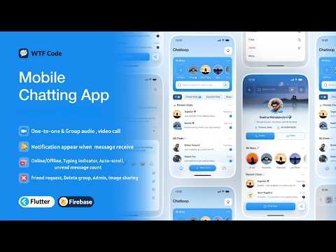 Chat App Flutter | Flutter Firebase Chat App With Push Notifications | Group Chat | Real Time Chat