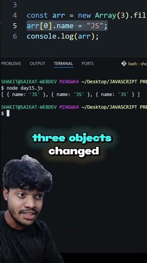 Day 15 of JS Interview Questions #javascript #webdevelopment #coding #frontendcourse #learnjs