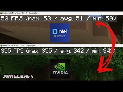 How To Use & Switch to Dedicated Graphics Card Gaming Laptop (Minecraft Java NeoForge 1.21+)