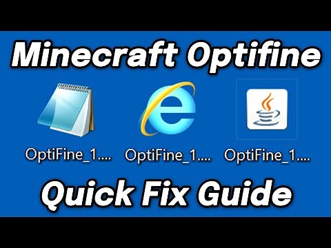 How to Fix Optifine Not Opening After Installing Java For Minecraft (All Versions)