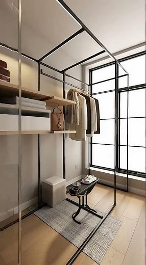 A Small Dressing Room Turned Stylish and Perfectly Organized