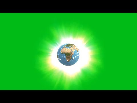 Earth explodes green screen 3D animation. Chroma key World doomsday explosion. End of the world.
