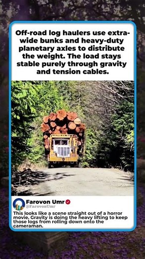 DRIVING A 150 TON TIMBER LOAD