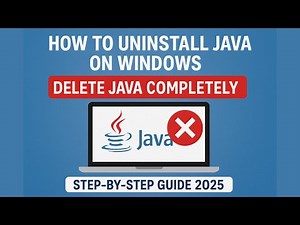 How to Uninstall Java on Windows | Delete Java Completely (Step-by-Step Guide 2025) #windows