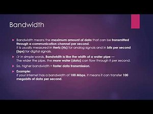 Bandwidth, Data Transfer Rate & Throughput Explained | Networking Concepts Made Easy | Computer