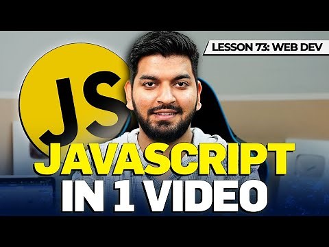 Complete JavaScript Course in 1 Video 2024