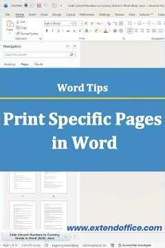 Print Specific Pages in Word (2 Easy Ways)