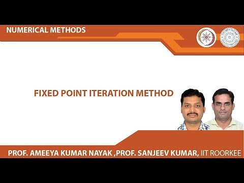 Fixed point iteration method