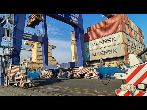 Efficient Loading and Unloading of Maersk Line Cargo Ships with Quay Cranes
