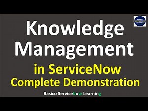 ServiceNow Knowledge Management Process | Knowledge Management ServiceNow Workflow