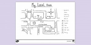 Local Area Map Activity Sheet (Ages 5 - 7)
