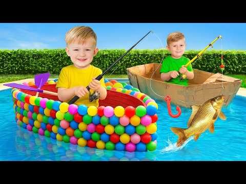 Kids Boat Challenge! Sink or Float?