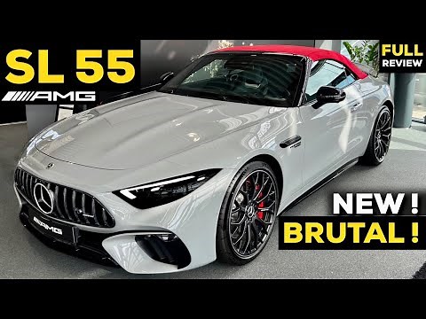 2023 MERCEDES SL 55 AMG NEW FULL In-Depth Review BRUTAL Sound V8 Exterior Interior MBUX Price