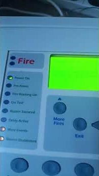 Weekly Apollo XP95 addressable fire alarm system test 1