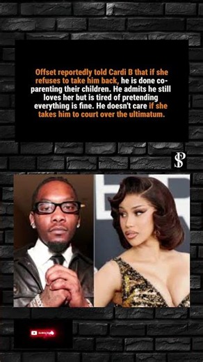 Offset’s Ultimate Ultimatum to Cardi B #viral #trending #Offset #CardiB #CelebrityGossip