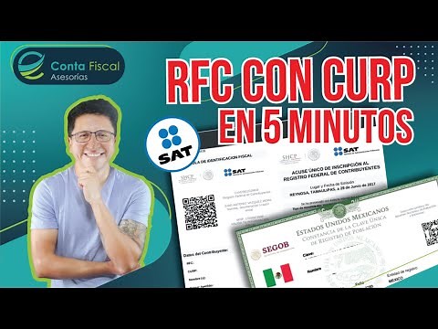 COMO SACAR MI RFC CON CURP EN 5 MINUTOS SAT EN LINEA🔥