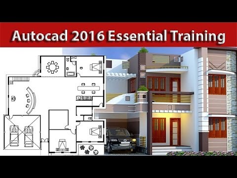 AutoCAD Architectural house 2d plan Tutorial For beginners