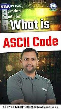 ASCII Code: Full Form, Uses & Examples 💻📘 #asciicode #computer #asciicharacter #kgssscexams #ssc