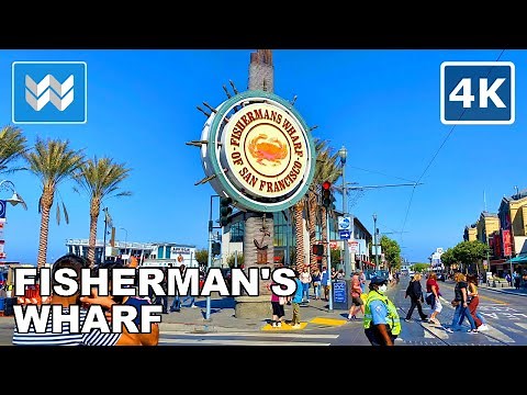 [4K] Fisherman's Wharf - Pier 39 in San Francisco, California USA Walking Tour & Travel Guide